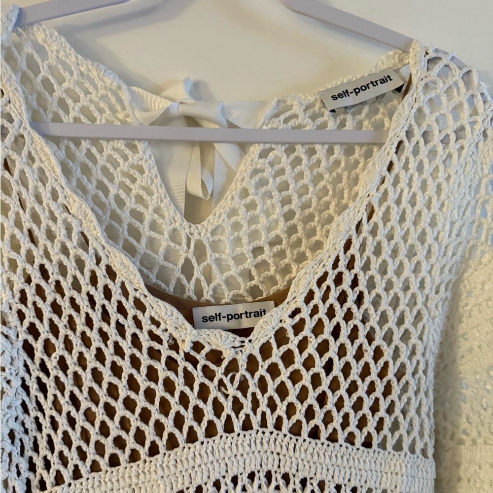 Self-Portrait Crochet Midi Dress - Picture 5 of 5